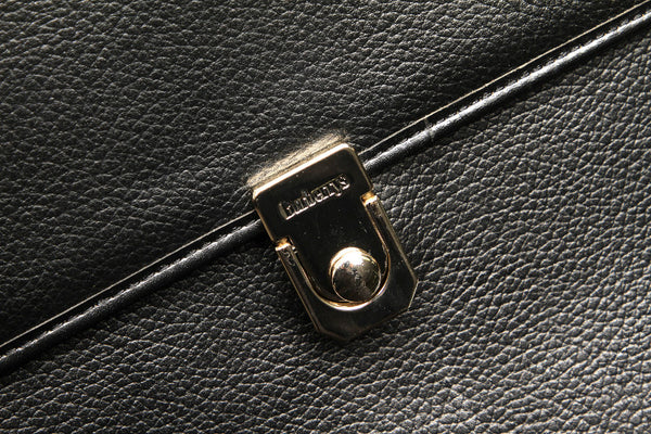 バーバリー ブラック レザー ハンドバッグ ショルダーバッグ 2WAY メンズ BURBERRY 中古