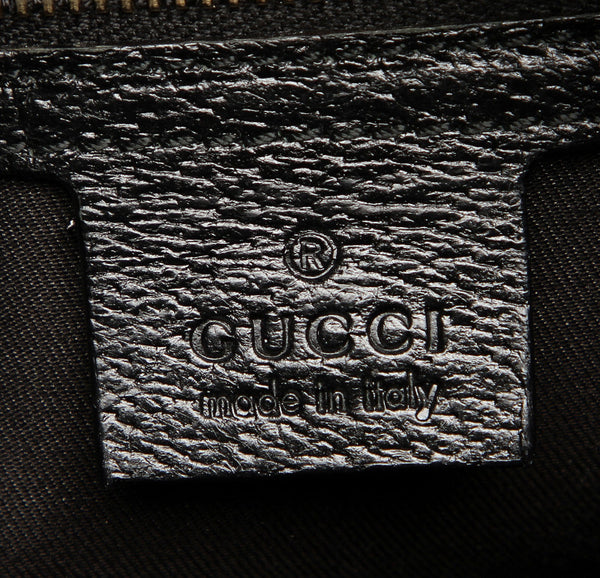 グッチ GGキャンバス バンブー 137379 ブラック 黒 キャンバス レザー ショルダーバッグ レディース GUCCI 中古