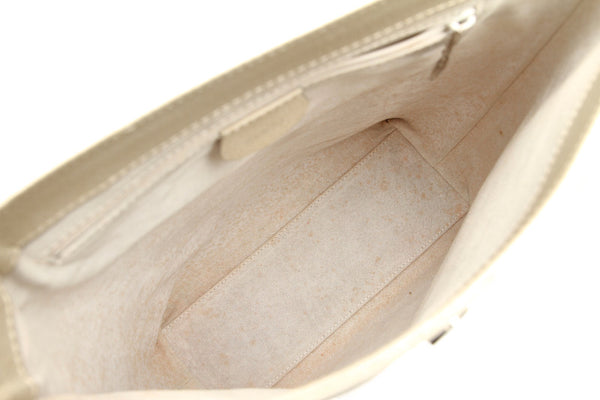 グッチ 002 2133 045 アイボリー レザー ハンドバッグ レディース GUCCI 中古