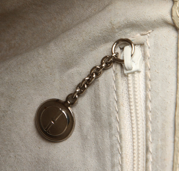 グッチ 002 2133 045 アイボリー レザー ハンドバッグ レディース GUCCI 中古