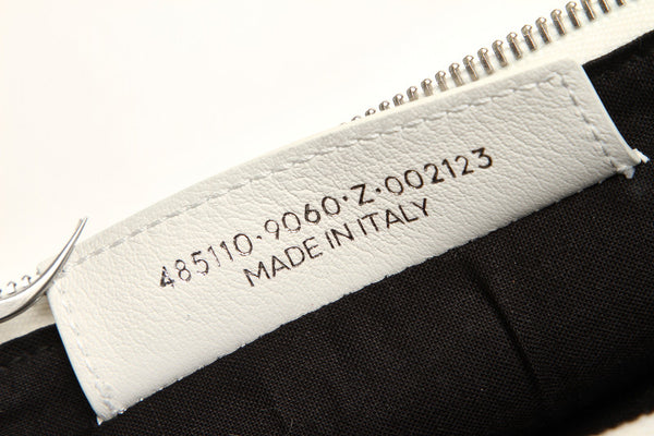 バレンシアガ ショッピングクリップM  485110 ホワイト レザー クラッチバッグ ユニセックス BALENCIAGA 中古