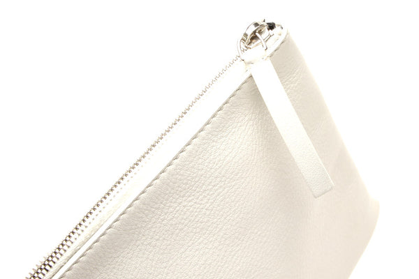バレンシアガ ショッピングクリップM  485110 ホワイト レザー クラッチバッグ ユニセックス BALENCIAGA 中古