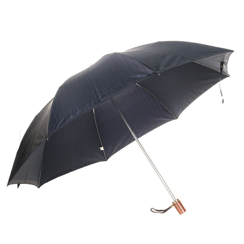 サンローラン 折り畳み傘 ネイビー ナイロン レディース SAINT LAURENT 【中古】