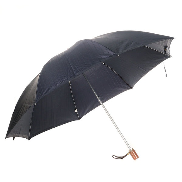 サンローラン 折り畳み傘 ネイビー ナイロン レディース SAINT LAURENT 【中古】