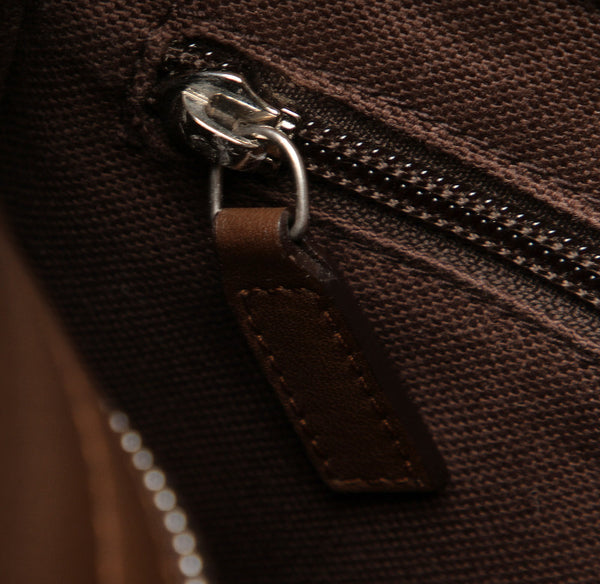 サルヴァトーレフェラガモ ガンチーニ FJ-249821 ブラウン ベージュ キャンバス レザー 斜め掛け ショルダーバッグ メンズ Salvatore Ferragamo 中古