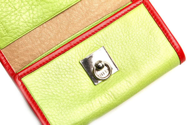 セリーヌ イエロー グリーン レザー キーケース レディース CELINE 中古