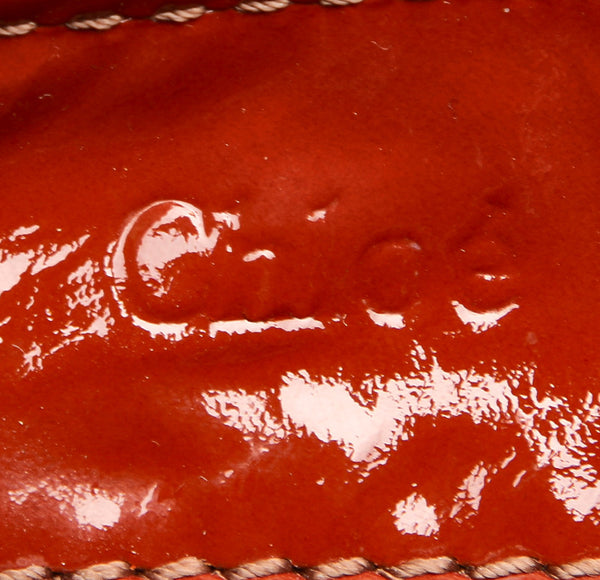 クロエ パディントン ホワイト ブラウン キャンバス エナメル ショルダーバッグ レディース Chloe 中古