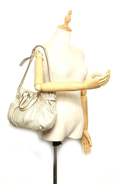 セリーヌ ゴールド レザー ハンドバッグ レディース CELINE 中古