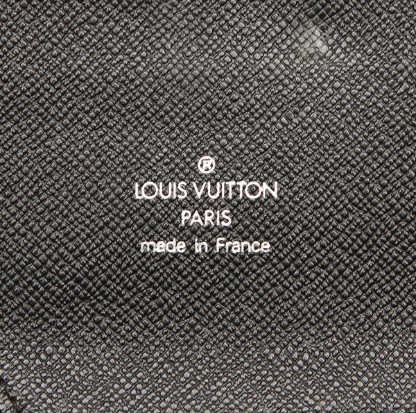 ルイ ヴィトン タイガ オーガナイザー アトール M30652 ブラック グレー レザー 長財布 メンズ LOUIS VUITTON 中古