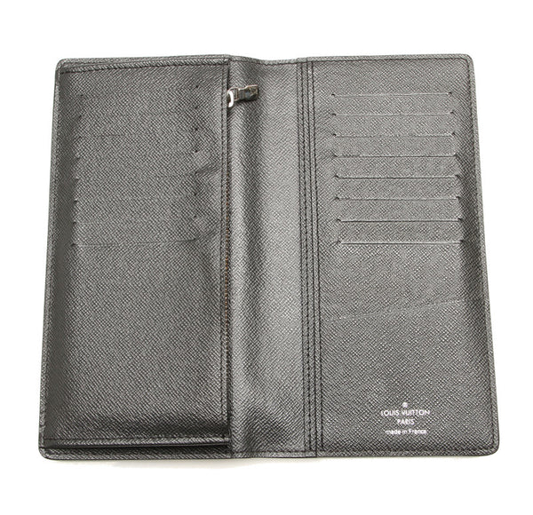 ルイ ヴィトン タイガ ポルトフォイユ・ロン M30541 ブラック PVC 長財布 メンズ LOUIS VUITTON 中古
