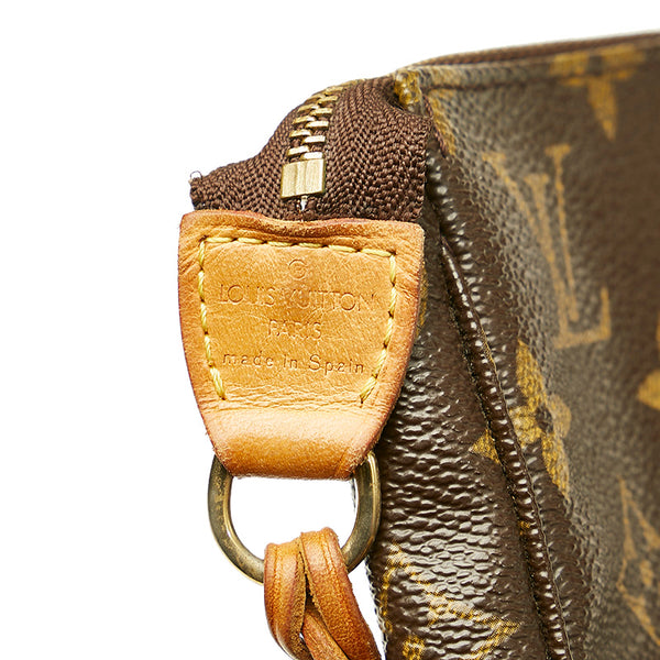 ルイ ヴィトン モノグラム アクセソワール M51980 ブラウン PVC レザー ハンドバッグ レディース LOUIS VUITTON 【中古】