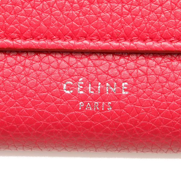 セリーヌ ピンク レザー 長財布 レディース CELINE 中古