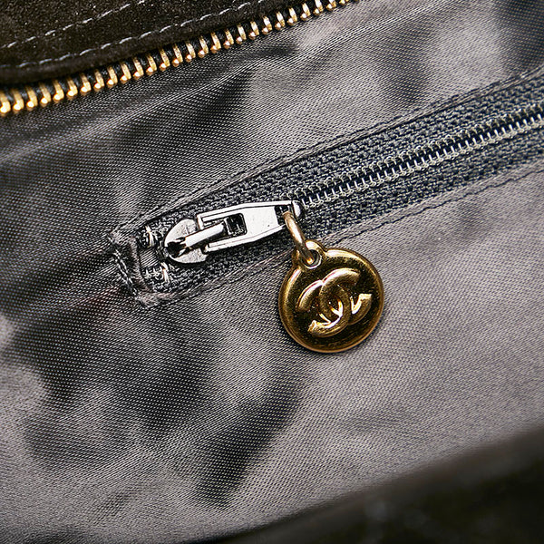 シャネル マトラッセ ココマーク トートバッグ ブラック スウェード レディース CHANEL 【中古】