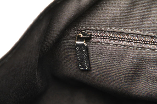 グッチ GGキャンバス 169946 ブラック キャンバス レザー トートバッグ レディース GUCCI 中古