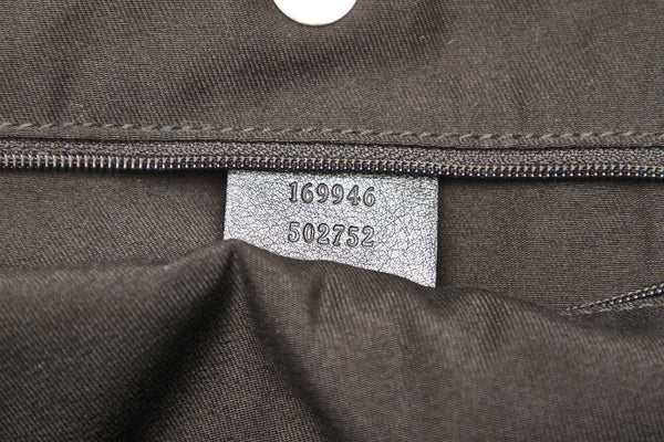 グッチ GGキャンバス 169946 ブラック キャンバス レザー トートバッグ レディース GUCCI 中古