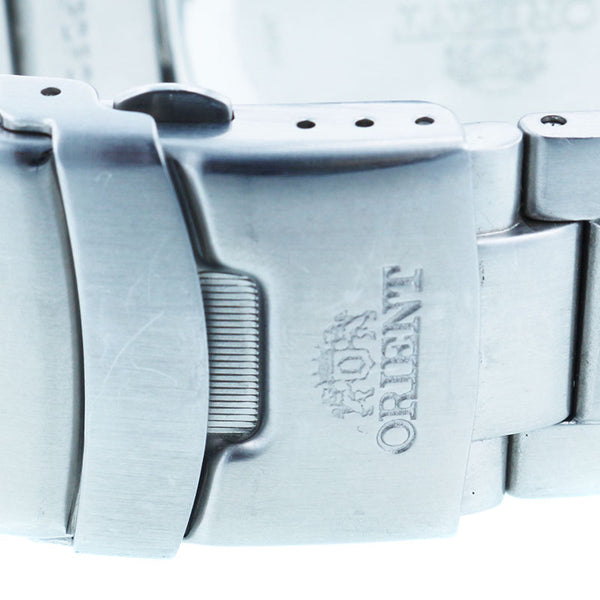 オリエント EL0A-D1-B　CA エムフォース ダークネイビー ブラック ステンレス 腕時計 メンズ ORIENT 自動巻き ネイビー文字盤 【中古】