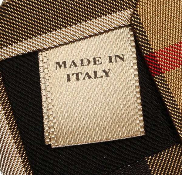 バーバリー ノバチェック ベージュ ブラック ホワイト レッド シルク ネクタイ メンズ BURBERRY 中古