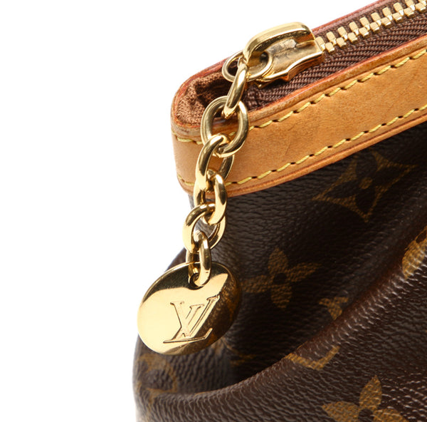 ルイ ヴィトン モノグラム ティボリ M40143 ブラウン PVC レザー ショルダーバッグ レディース LOUIS VUITTON 中古