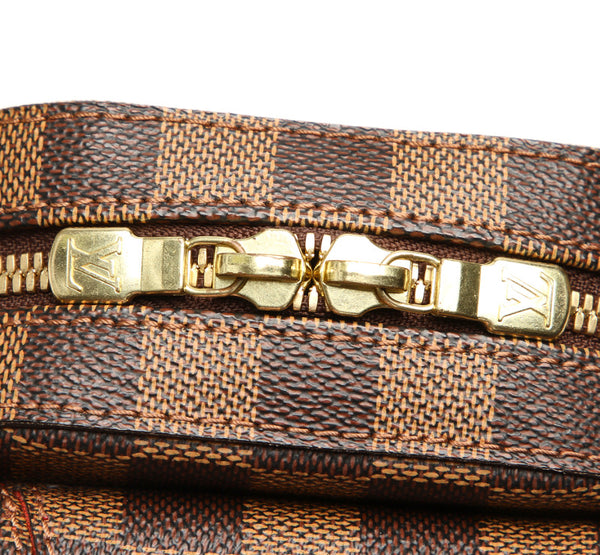 ルイ ヴィトン ダミエ ジェロニモス N51994 ブラウン PVC レザー ショルダーバッグ ユニセックス LOUIS VUITTON 中古