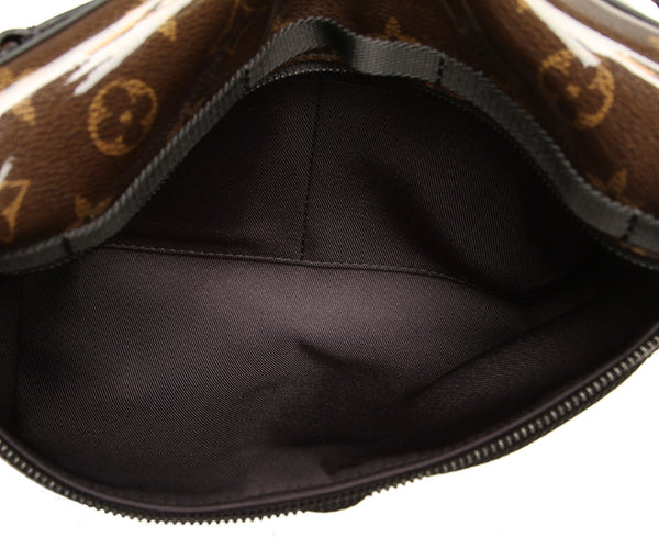 ルイ ヴィトン モノグラム グレーズ メッセンジャーPM M43895 ブラウン PVC レザー メッセンジャーバッグ ユニセックス LOUIS VUITTON 中古