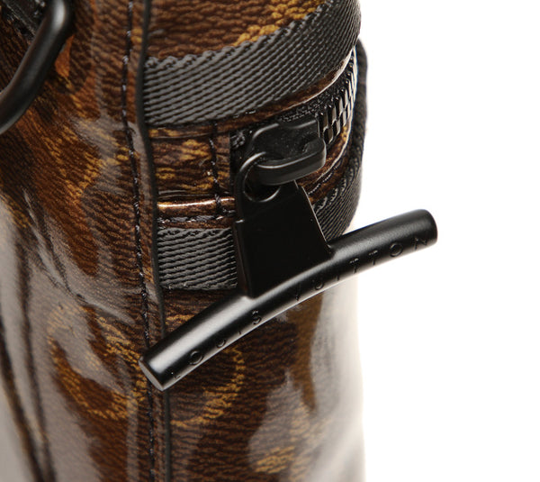 ルイ ヴィトン モノグラム グレーズ メッセンジャーPM M43895 ブラウン PVC レザー メッセンジャーバッグ ユニセックス LOUIS VUITTON 中古