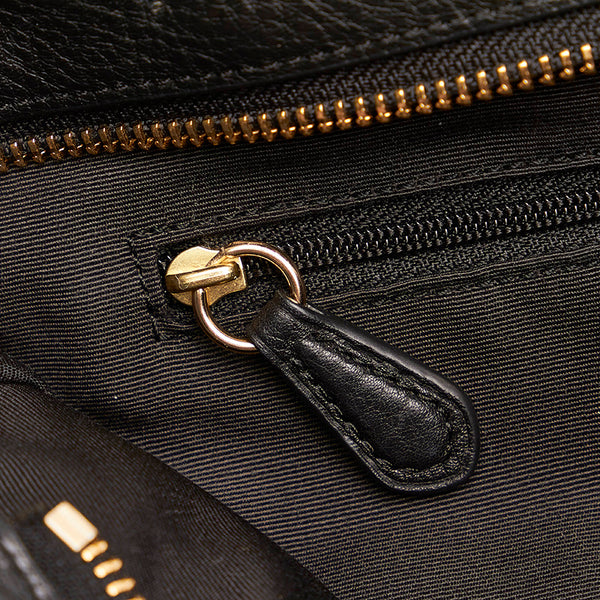 コーチ トートバッグ ブラック レザー レディース COACH 【中古】