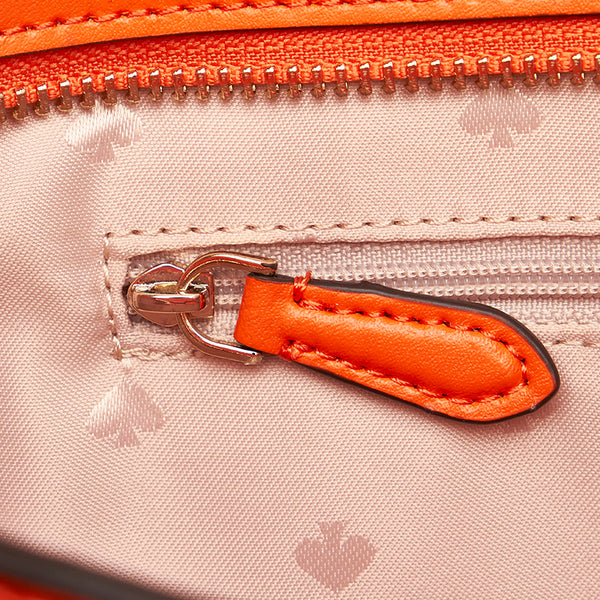 ケイトスペード トートバッグ オレンジ レザー レディース Kate Spade 【中古】