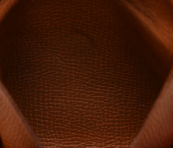 エルメス バスティア キャメル レザー コインケース ユニセックス HERMES C刻印(2018年制)刻印 中古