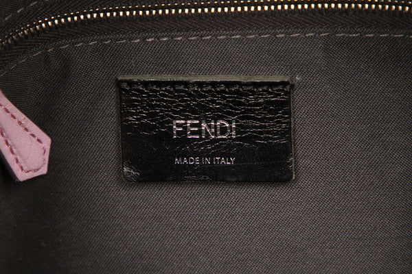 フェンディ ビジュー 8BZ036 ピンク レザー リュック バックパック レディース FENDI 中古