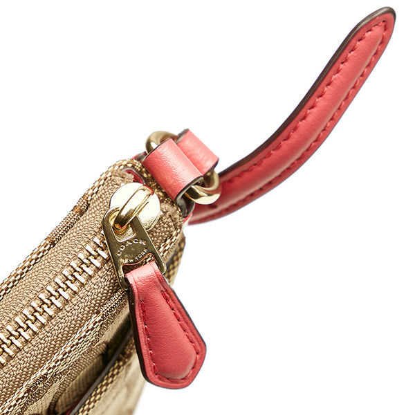 コーチ シグネチャー キャンバス ショルダーバッグ レディース COACH 【中古】