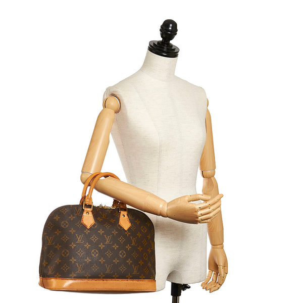 ルイ ヴィトン モノグラム アルマ M51130 ブラウン PVC レザー ハンドバッグ レディース LOUIS VUITTON 【中古】