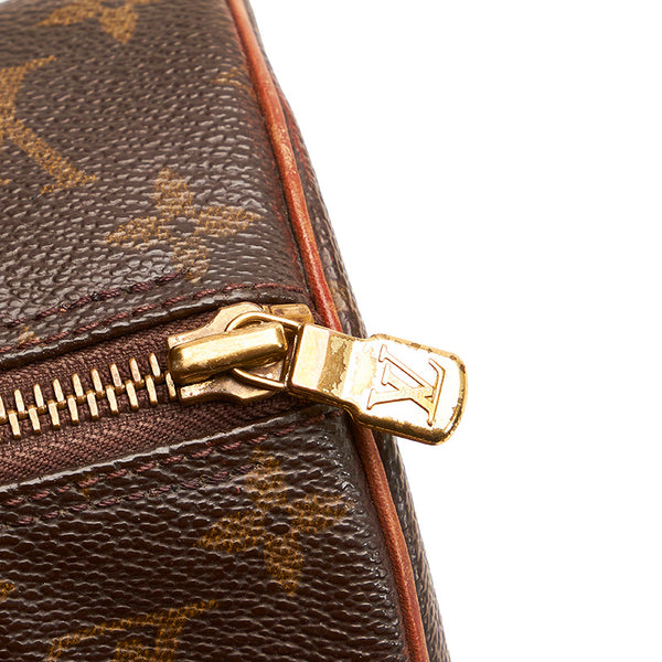 ルイ ヴィトン モノグラム パピヨン M51385 ブラウン PVC レザー ハンドバッグ レディース LOUIS VUITTON 【中古】