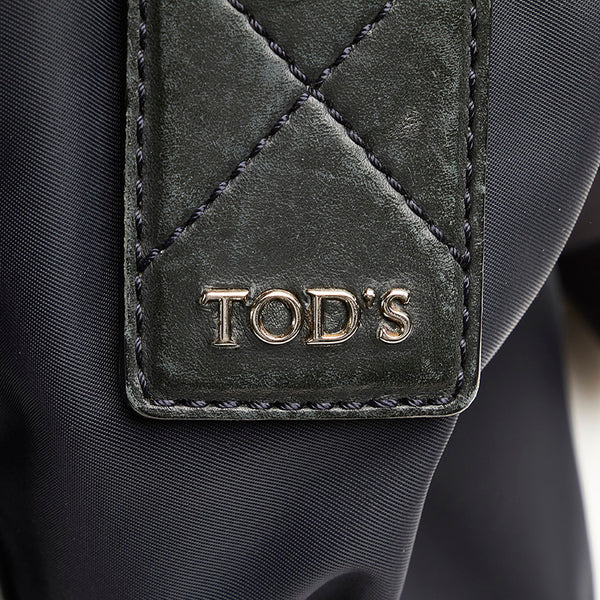 トッズ ショルダーバッグ ネイビー ナイロン レザー メンズ TOD’S 【中古】