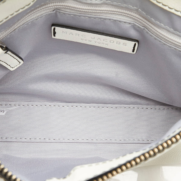 マークジェイコブス ホワイト レザー ショルダーバッグ レディース MARC JACOBS 【中古】