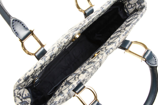 ディオール トロッター キャンバス レザー ハンドバッグ レディース Dior 中古