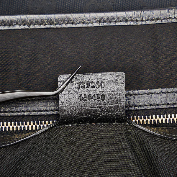 グッチ シェリー 139260 ブラック キャンバス トートバッグ レディース GUCCI 【中古】