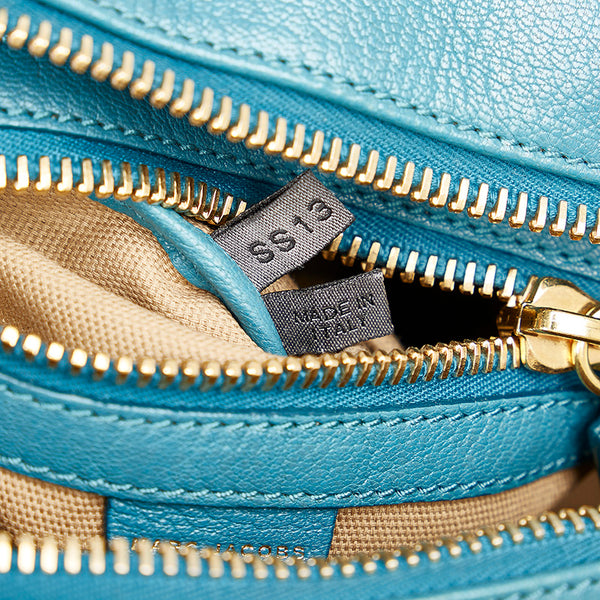 マークジェイコブス ダークグリーン レザー ハンドバッグ ショルダーバッグ2way レディース MARC JACOBS 【中古】