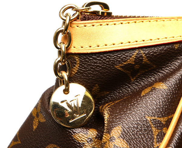 ルイ ヴィトン モノグラム ティヴォリPM M40143  ブラウン 茶 PVC レザー ショルダーバッグ レディース LOUIS VUITTON 中古