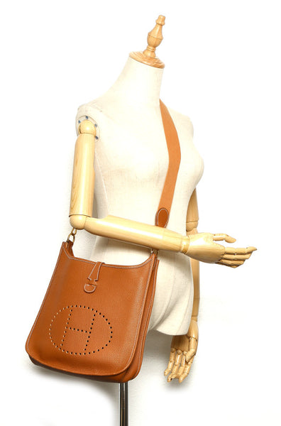 エルメス エヴリンアン　 ブラウン 茶 トリヨンクレマンス ショルダーバッグ レディース HERMES 中古