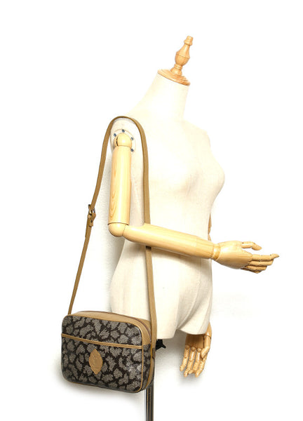 イヴ サンローラン ジラフ PVC レザー ショルダーバッグ レディース YVES SAINT LAURENT 中古