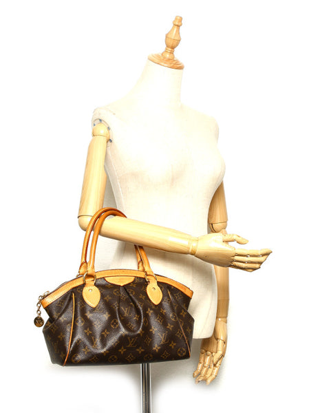 ルイ ヴィトン モノグラム ティヴォリPM M40143 ブラウン 茶 ハンドバッグ レディース LOUIS VUITTON 中古