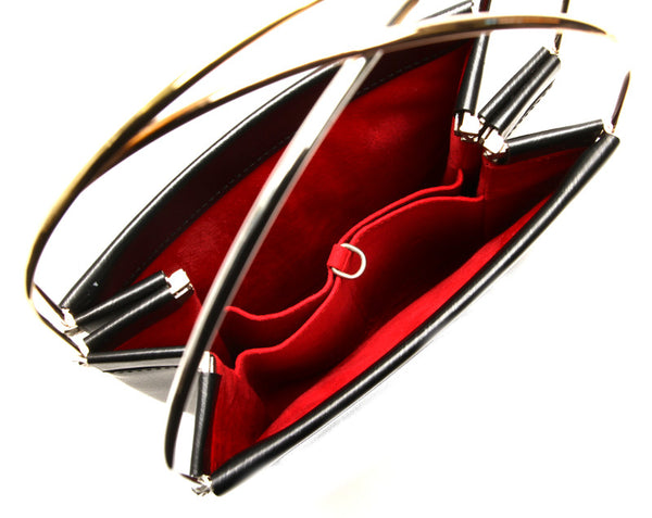 カルティエ トリニティ縦型ミニトートバッグ ブラック 黒 レザー ハンドバッグ レディース CARTIER 中古