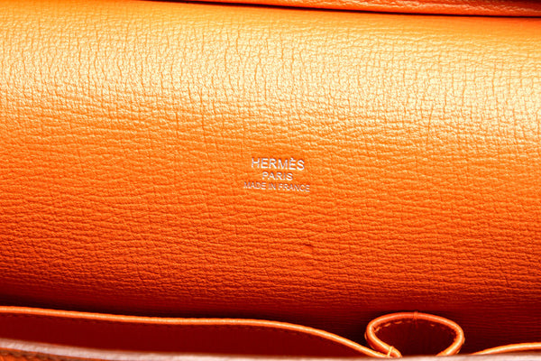 エルメス ジプシエール28 オレンジ トリヨンクレマンス ショルダーバッグ レディース HERMES □N印刻(2010年制)刻印 中古