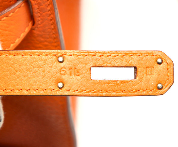 エルメス ジプシエール28 オレンジ トリヨンクレマンス ショルダーバッグ レディース HERMES □N印刻(2010年制)刻印 中古