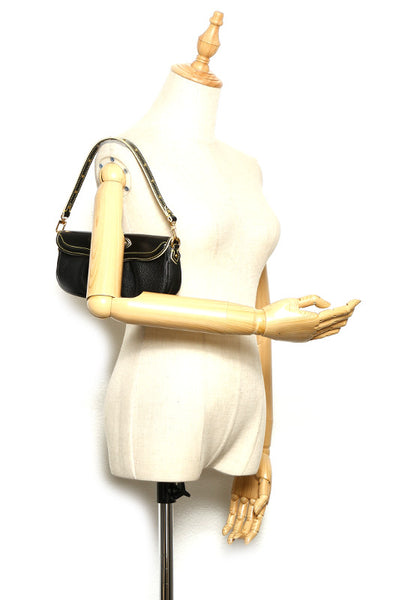 ルイ ヴィトン スハリ プレシュー M91776 ブラック 黒 レザー ハンドバッグ レディース LOUIS VUITTON 中古