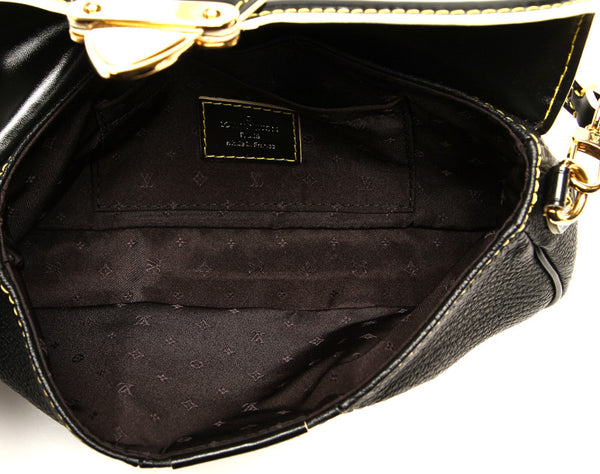 ルイ ヴィトン スハリ プレシュー M91776 ブラック 黒 レザー ハンドバッグ レディース LOUIS VUITTON 中古