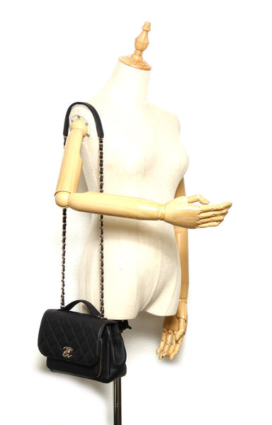 シャネル マトラッセ ネイビー レザー ハンドバッグ ショルダーバッグ 2WAY レディース CHANEL 中古