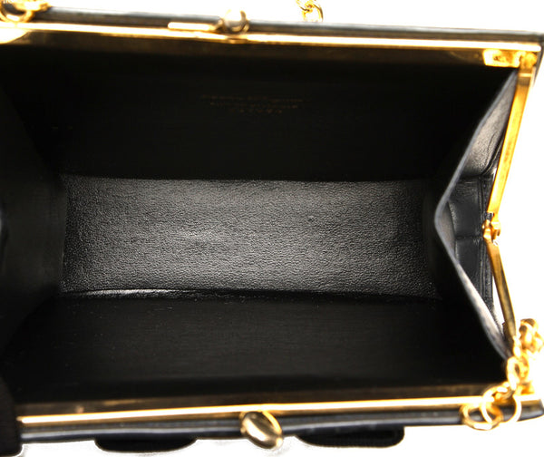 サルヴァトーレフェラガモ ヴァラリボン 223054 ネイビー レザー ショルダーバッグ レディース Salvatore Ferragamo 中古