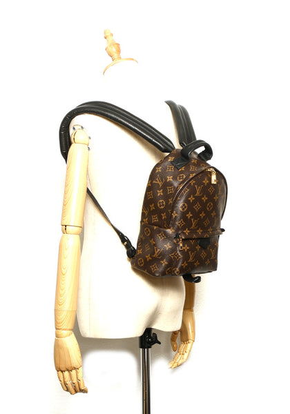 ルイ ヴィトン モノグラム パームスプリングスＰＭ M41560 ブラウン 茶 PVC レザー リュック・デイパック レディース LOUIS VUITTON 中古