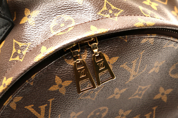 ルイ ヴィトン モノグラム パームスプリングスＰＭ M41560 ブラウン 茶 PVC レザー リュック・デイパック レディース LOUIS VUITTON 中古